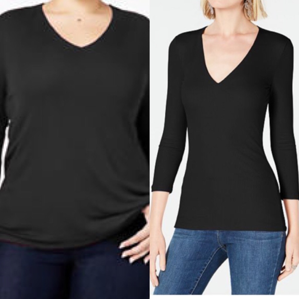 NWT SIZE 1X V NECK TOP